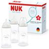 NUK First Choice Biberon | 3+ mesi | 300 ml | Biberon anti-colica | PP | Indicatore di controllo della temperatura | Neutral | Confezione da 3