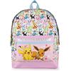 Pokémon Zaino scolastico Girls Pink Glitter | Eevee Besties progetta con Pikachu | Borsa da sogno per il divertimento senza fine e le giornate scolastiche e oltre