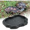 Ejoyous Ciotola per Acqua per Rettili, Piatto Abbeveratoio in Plastica per Terrario, per Serpente Tartaruga Geco