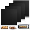 Owowong 4 pezzi di rivestimenti riutilizzabili per friggitrice ad aria Ninja, tappetino da forno resistente per microonde/grill, tappetino quadrato pretagliato da 450 °F per Ninja SP101/SP201/SP301/SP351