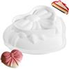 MEZHEN Stampo in Silicone Cuore Stampo per Torta Silicone Stampo San Valentino Mousse Stampi per Cioccolato Nodo di Farfalla Stampi per Cottura a Motivi Stampo da Forno Festa della Mamma