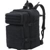 BWBIKE 40L Zaini Tattici Militari Zaino da Escursionismo all'aperto Impermeabile Camo Daypack Durable Molle Army 3 Giorni Assault Pack Spazioso Zaino da Trekking,Nero