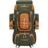 Bseash 70L (65+5) Zaino da escursionismo impermeabile con protezione antipioggia, per sport all'aperto, viaggi, zaino da viaggio per arrampicata, escursioni, Nero , L, Per esterni