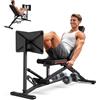 PASYOU Macchina Pressa per Gambe Multifunzionale, Panca Regolabile con Estensione Gambe, Capacità di Carico 550 kg, Attrezzo per Allenamento Gambe per Palestra Domestica con Supporto Manubri