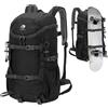 Outplea 30L Zaino Trekking Impermeabile, Zaino Viaggio, Zaini Uomo Sportivo per Montagna Campeggio, Zaini da Skateboard Multitasche per Escursionismo Alpinismo, Verde Militare