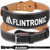 flintronic Cintura Palestra Sollevamento Pesi, Larga 4 Spessa 20mm Cinture Professionali Pesistiche, 10 Fori Regolabile, PU Leather Weightlifting Belt per Sollevamento Pesi Squat Bodybuilding Stacco