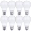 Blaupunkt Lampadina LED Classica A60, lampada, E27, 9W, sostituisce da 80W, bianco naturale 4000K, luce naturale neutra diurna, non dimmerabile, 900 lumen, interno esterno, 8 pezzi (confezione da 8)