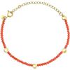 Breil Gioiello TJ4148 collezione B ROCKS, BRACCIALI da DONNA in ACCIAIO, CRISTALLI colore ORANGE misura 21 con CRISTALLO