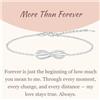 GAVU Bracciale da Donna in Argento Sterling 925 con Charm Infinito con Zirconia Cubica, Bracciale Infinity da Donna More Than Forever Regalo Fidanzata/Regalo Moglie