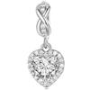 LES FOLIES DI PAOLA GRIECO Charm Cuore crystal ciondolo pendente in argento 925 - Les Folies per Pandora