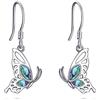VONALA Orecchini a forma di animale in argento Sterling con ciondolo a goccia, idea regalo per donne, ragazze, amanti della mamma, Misura unica, Argento sterling, Abalone