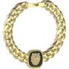 Guess Braccialetto da Uomo della Collezione Lion King. Il Braccialetto ha Come Simbolo Leone ed ha Misura: L. Il Braccialetto ha Colore Oro e Nero. La referenza è: JUMB04001JWYGBKL