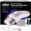 Braun Skin I·Expert Epilatore Luce Pulsata Smart, Epilazione Laser Peli Donna a Casa, Riduzione Permanente Peli, App Gratuita, Pochette, Mini Depilatore Viso, Rasoio Gillette Venus, 4 Testine, Pl7432
