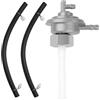 oibek Rubinetto benzina a bassa pressione scooter M16 X 1,5 con 2 tubi del carburante, valvola universale per benzina Cpi Keeway Kymco Sym Gy6 139 mb generico Baotian Benzhou Piaggio Aprilia Scooter