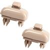 CJMUQHEHH 2 clip parasole beige per Audi A4 B8 parasole per Audi A1 A3 A4 A5 Q3 Q5 (8E0 857 562) A7 B6 B7 B8 S4 S5, accessorio per auto antiriflesso