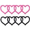 YYlingx 2 adesivi 3D con logo a forma di cuore per bagagliaio posteriore, in ABS, a forma di cuore, per Audi A3, A4, A5, A6, A8