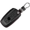 M.JVisun Vera Pelle Custodie per Chiavi Auto Per BMW Serie 1 Serie 2 Serie 3 Serie 4 Serie 5 Serie 6 Serie 7 5GT GT3 GT5 X1 X3 X4 M2 M3 M4 M5 M6 Cover Chiavi Protettiva Portachiavi - Pelle - Nero