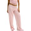 Juicy Couture Vicky Flare Pants-Pyjama Unterteil Hose Schlafhose Schlafanzughose aus Velour Versch. Farben Pantalone del Pigiama, Mandorla, XS Donna