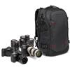 Manfrotto PRO Light Flexloader L, Zaino Fotografico Professionale per Fotocamere, Tasca Espandibile per Stabilizzatore Gimbal a 3 Assi, Punti Attacco Treppiede Multipli, Divisori Intercambiabili, Nero