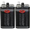 EVEREADY Batteria da 6 V, batteria super resistente da 6 V, 2 pezzi