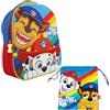 Paw Patrol Zaino e Borsa da Palestra per Ragazzi, Design Chase e Marshall Zaino Scuola per Bambino, Zaino da Viaggio, Regalo per Bambino