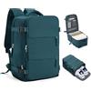 HPLQQ Zaino Ryanair 40x20x25 Zaino da Viaggio Aereo Bagaglio a Mano 20L Borsa da Cabina 40x30x20 per Uomo e Donna Lavoro e Scuola Trekking Casual Daypack Impermeabile per laptop 14,A5-Blu Pavone