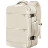 KIRFEIHT Zaino da Viaggio 40x20x25 20L per Ryanair - Bagaglio a Mano Aereo Piccolo Zaini Universali Piccola Borsa da Viaggio da Cabina, Zaini da Scuola e da Lavoro - Beige