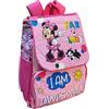 CARTOON Zaino Estensibile Minnie Mouse, Disney, borsa, zaino scuola elementari, tempo libero, passeggio, 40 x 29 x 27 Cm, rosa - MIN0807
