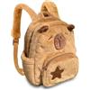 OptiPlay Zaino Capybara, Borsa Per La Scuola Di Capybara, Capybara, Spegno Di Peluche Capybaba Caring, Zaino Della Capybaras School, Capybara Taglia La Borsa Scolastica, Per I Ragazzi Ragazze Bambini (A)