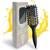Qufiiry Spazzola per Ricci Multifunzionale, Spazzola per Definizione, Styling per Capelli Lisci e Bagnati, per Ogni Tipo di Capelli(Nero)