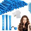 Xolear 81 Pezzi Bigodino per Boccoli dei Capello, Bigodini Piccoli 0.35 Pollici, Heatless Hair Curler con Elastico con Pettine, Aste Piccole Onde Fredde Adatto per lo Styling a Casa o in Salone