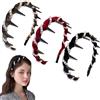 poraceous 3 Pezzi Fasce per Artificiali di Cranio, Cranio Alto con Perle Artificiali Fasce per Capelli, Vintage con Perle Cerchietto per Capell Cranios, per Donne e Ragazze Capelli Alla Moda per Ragaz