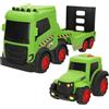 ColorBaby Teamsterz - Camion da fattoria, con trattore giocattolo, design resistente e leggero, da 18 mesi, funzionamento manuale, senza batterie, giocattolo educativo per interni ed esterni (39485)