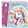 Janod - Cofanetto Creativo Multi-attività Unicorno - 13 attività da Decorare - Mosaici, Adesivi Brillanti e Carta Dorata - dai 6 Anni