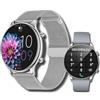LUNIQUESHOP Orologio da donna con chiamata Bluetooth 1.6 Smartwatch Temperature Oxygene Sanguin Tensione Frequenza Cardiaca Pedometro Sonno Meteo 2 Braccialetti Regalo iOS Android LSWATCH Argento