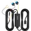 DDPAI Kit per telecamera cruscotto, compatibile Z60, Z50 Pro, Z90 Pro, Z90 Master, 24 ore monitoraggio parcheggio, 12-5 V/2-3 A, 3 m