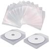 FLLAGG20 | 200X Custodie CD Dvd Bluray | Bustine Buste Trasparenti, PVC | Aletta di Chiusura, Protezione Dischi, visibilità Etichette | Conservazione Dischi Senza Polvere