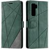SONWO Cover per Huawei P40 Lite 5G, Flip Caso in PU Pelle Case Cover Portafoglio Custodia per Huawei P40 Lite 5G, [Kickstand] [Slot per Schede], Verde