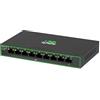 InHand Networks Switch di rete Gigabit,9 Porte Gigabit Porte con 8 PoE+ fino a 120W,ogni porta fino a 30 W,Plug & Play,scatola in metallo ad alta dissipazione del calore con spina di alimentazione EU