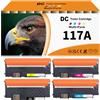 D&C 117A Cartuccia Toner Compatibile per HP 117A W2070A W2071A W2072A W2073A Color Laser 150a 150nw MFP 179fnw 179fwg 178nw 178nwg (Nero Ciano Giallo Magenta, 4-Pack)