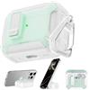 RFUNGUANGO Compatibile con AirPods Pro 3a Generazione Custodia Protettiva con Supporto per Telefono per AirPods Pro 3 Custodia Protettiva-Verde Menta