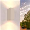 Ledvion - Applique da esterno, Cube, portalampada GU10, Beige