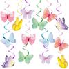KYSUN 28 Farfalle Colorate da Appendere, per la Primavera, la Laurea, la Carta, la Decorazione, la Farfalla, il Compleanno, per le Ragazze