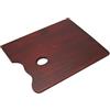 Paintersisters® Tavolozza di miscelazione in legno per colori acrilici e olio - Tavolozza da pittura 30x40 cm rettangolare con foro per maniglia, scura