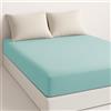 Etrexonline Lenzuolo con Angoli Microfibra per Letto 135x190/200cm Con Altezza da 28cm, Lenzuolo Matrimoniale con Angoli Ultra Morbido Traspirante - Verde menta