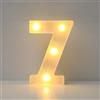 JYB Hopefuture Lampada a LED con numeri 3D illuminati, numeri decorativi, lampada notturna 0 1 2 3 4 5 6 7 8 9, per matrimonio, compleanno, festa, lampada natalizia (7)