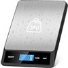 Zivacate Bilancia Cucina Digitale, Bilancia da Cucina 5kg, Alta Precisione 1g/0.05oz, Piatto Inox, Display ad Alta Luminosità, 6 Unità con Funzione Tara, per Scuola, Casa, Pasticceria, Cucina