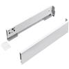 cyclingcolors 2x guide per cassetto (destra + sinistra), Binari cassetti, guida, scorrevoli, mobile, porta, cucina, bagno, cartello 16mm, altezza 89mm, lunghezza 600mm, bianco