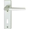 Alpertec Alluminio Alpertec FLORENCE - corta cartello anodizzato per casa porte di ingresso PZ pulsante/pulsante, 72 mm, argento, 40040670 K1
