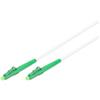 DIGITUS Cavo in fibra ottica OS2-20 m - LC/APC a LC/APC - Armato - Cavo FO simplex - monomodale SM - Tipo di fibra: 9/125 µ - LSZH - Bianco